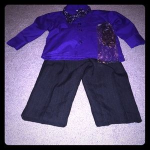 Pin stripe toddler suit